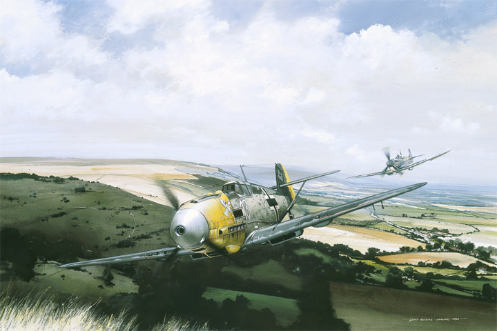 WW2 Aircraft Art - The Chase