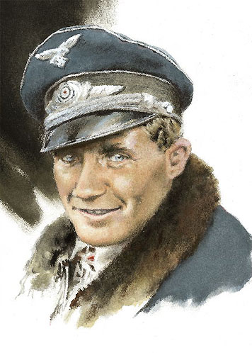 Oberleutnant Franz von Werra - Individuals print