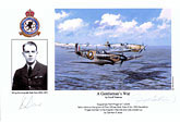 Wing Commander Bob Doe - A Gentleman's War - Pilot Portrait print