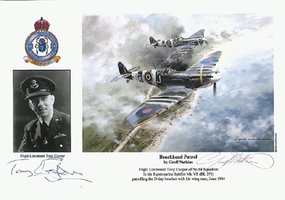 Flight Lieutenant Tony Cooper - Beachhead Patrol - Pilot Portrait print